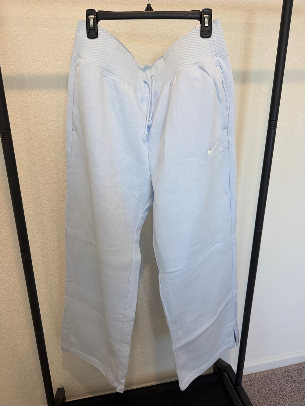 Nike Babyblue Women's Wideleg Sweatpants with Swoosh